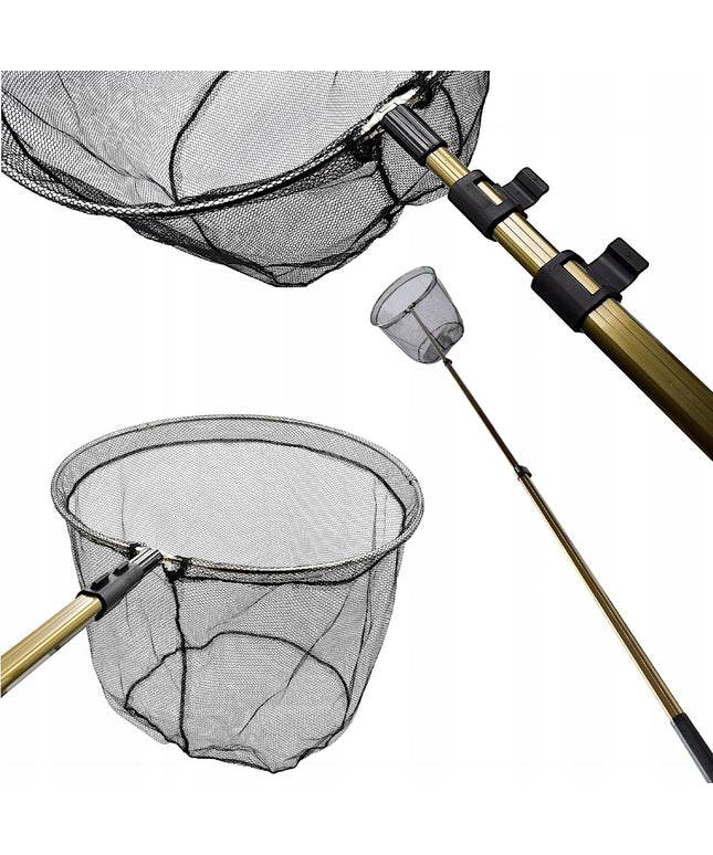 Teleskopinis meškeriojimo graibštas itin ilgas 335 cm