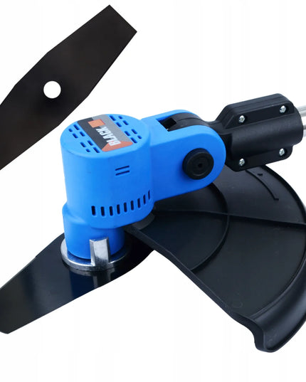 Akumuliatorinė žoliapjovė Black 21V, 2x4Ah akumuliatoriai, diskas, peilis, galvutė, rinkinys