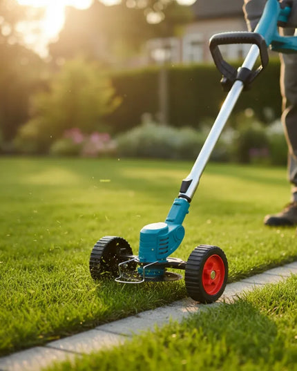 Akumuliatorinė žoliapjovė DURABUILD 1000 W 2x akumuliatoriai