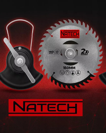 Akumuliatorinė žoliapjovė NATECH 1000W bešepetėlinė su 2 baterijomis