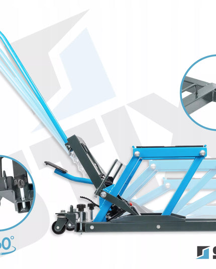 Hidraulinis motociklo ir keturračio keltuvas, stovas 680 kg STIX