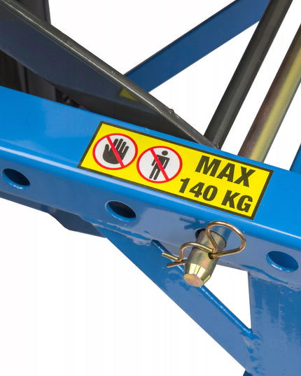 Hidraulinis žirklinis motociklų keltuvas su ratukais STOJAK 140 KG STIX