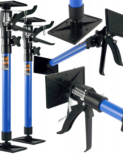 Teleskopinė montavimo atraminė atrama 50-115 cm 2 vnt. 30 kg BLACK