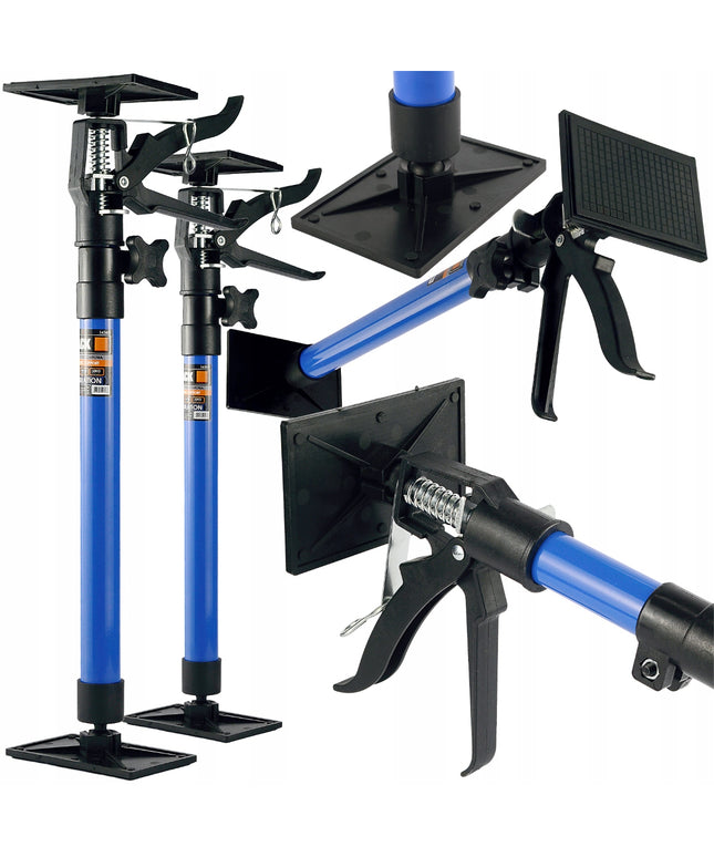 Teleskopinė montavimo atraminė atrama 50-115 cm 2 vnt. 30 kg BLACK