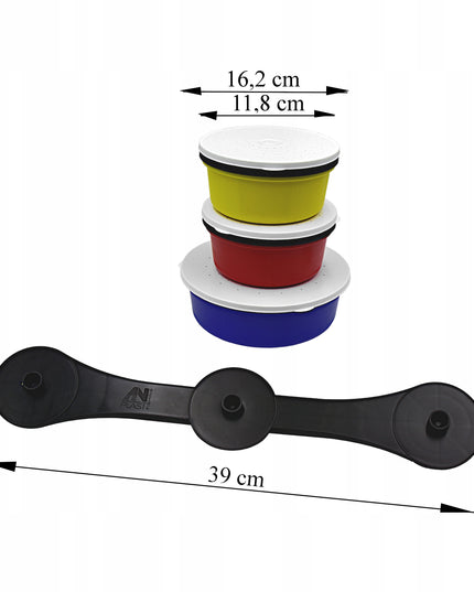 Pagrindas su sriegiu + 2 x Talpa 0.4L + 1 x 0.7L