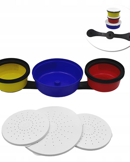 Pagrindas su sriegiu + 2 x Talpa 0.4L + 1 x 0.7L