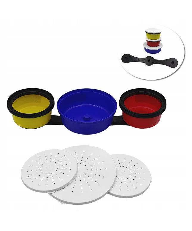 Pagrindas su sriegiu + 2 x Talpa 0.4L + 1 x 0.7L