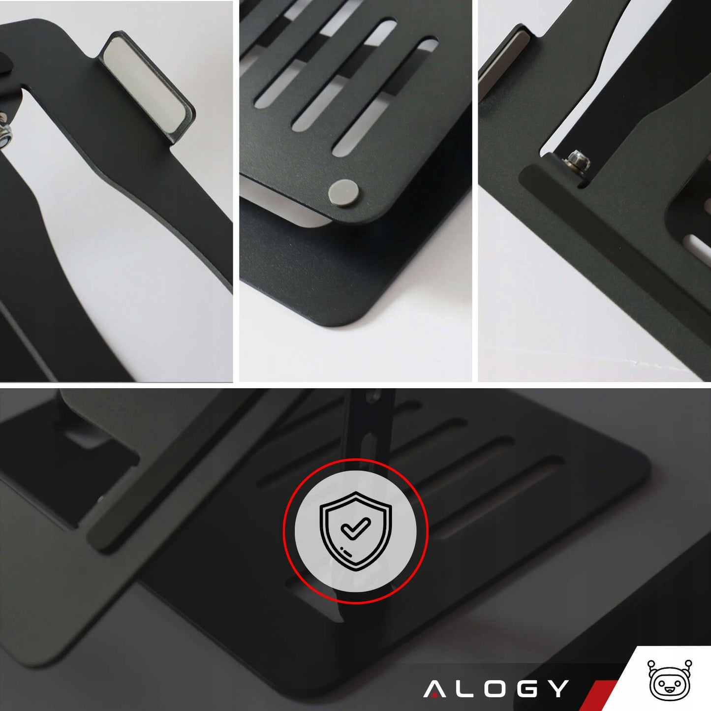 Stovas nešiojamam kompiuteriui / Ergonominis staliukas nešiojamam kompiuteriui pagal darbu saugos reikalavimus Alogy