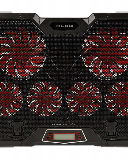 Reguliuojamas aušinimo stovas 9-17'' LED RGB 2x USB nešiojamajam kompiuteriui