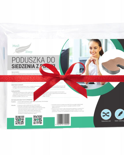 Ortopedinė sėdimoji juosmens pagalvėlė automobiliui, kėdei, foteliui