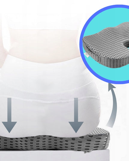 Ortopedinė sėdimoji juosmens pagalvėlė automobiliui, kėdei, foteliui