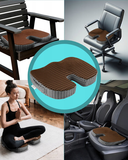 Ortopedinė sėdimoji juosmens pagalvėlė automobiliui, kėdei, foteliui