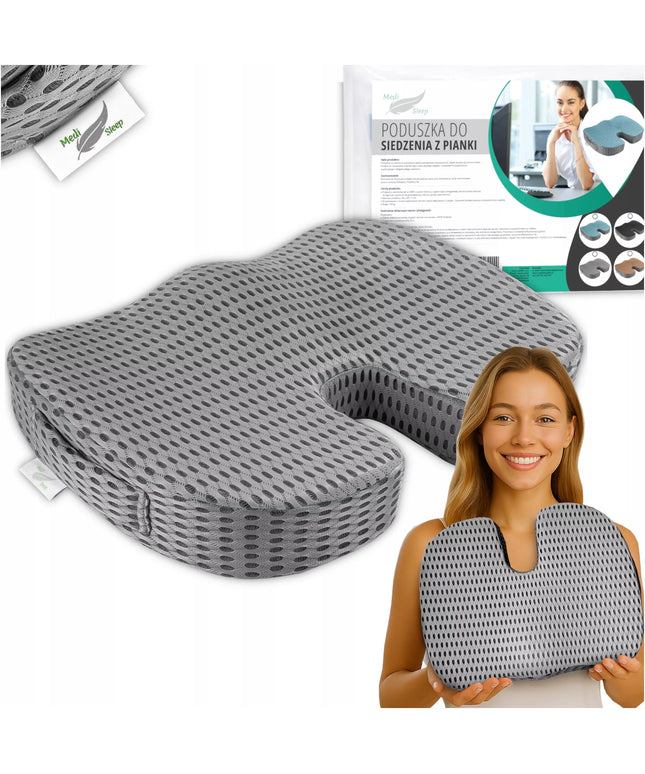 Ortopedinė sėdimoji juosmens pagalvėlė automobiliui, kėdei, foteliui