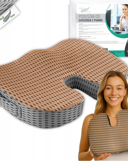 Ortopedinė sėdimoji juosmens pagalvėlė automobiliui, kėdei, foteliui