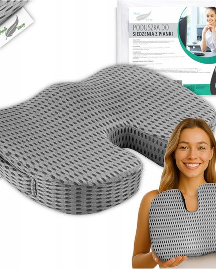 Ortopedinė sėdimoji juosmens pagalvėlė automobiliui, kėdei, foteliui