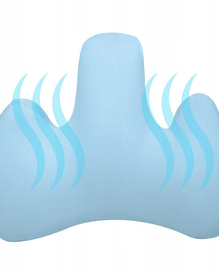 Mėlyna juosmens pagalvėlė automobiliui, foteliui, sofai, unikali Medi Sleep