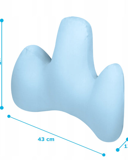 Mėlyna juosmens pagalvėlė automobiliui, foteliui, sofai, unikali Medi Sleep
