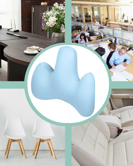 Mėlyna juosmens pagalvėlė automobiliui, foteliui, sofai, unikali Medi Sleep