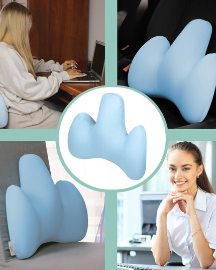 Mėlyna juosmens pagalvėlė automobiliui, foteliui, sofai, unikali Medi Sleep