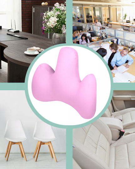 Rožinė juosmens atramos pagalvėlė automobiliui, foteliui, sofai, unikali MEDI SLEEP