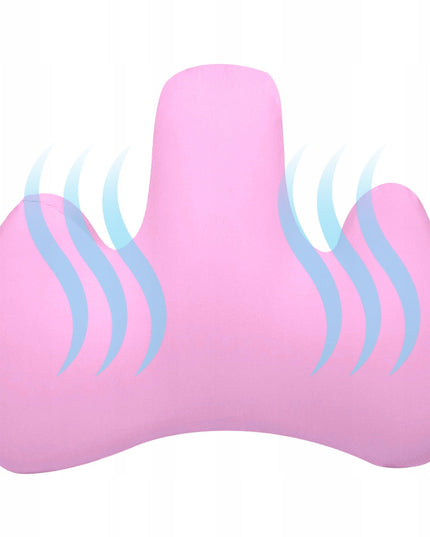 Rožinė juosmens atramos pagalvėlė automobiliui, foteliui, sofai, unikali MEDI SLEEP