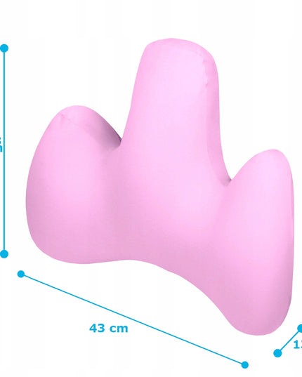 Rožinė juosmens atramos pagalvėlė automobiliui, foteliui, sofai, unikali MEDI SLEEP