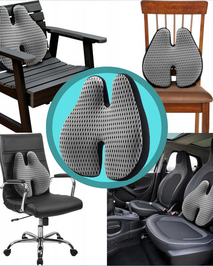 Ortopediška juosmens pagalvėlė automobiliui, biurui ant sėdynės, kėdės