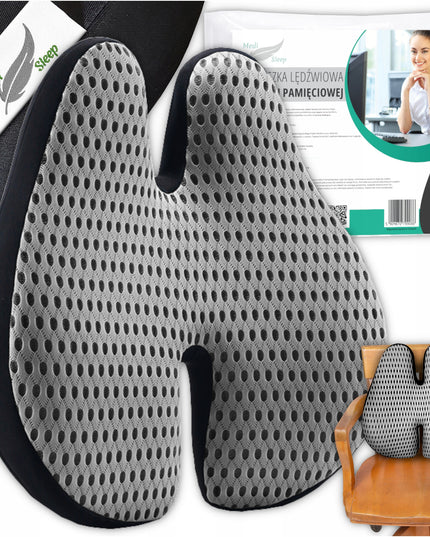 Ortopediška juosmens pagalvėlė automobiliui, biurui ant sėdynės, kėdės