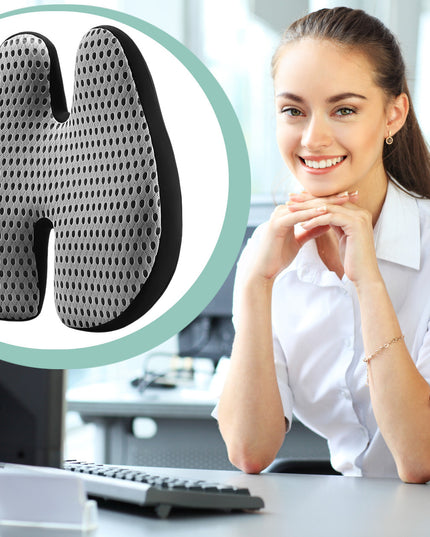 Ortopediška juosmens pagalvėlė automobiliui, biurui ant sėdynės, kėdės