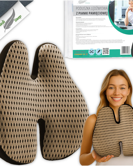 Ortopedinė juosmeninė pagalvė automobiliui, biurui, kėdei Medi Sleep