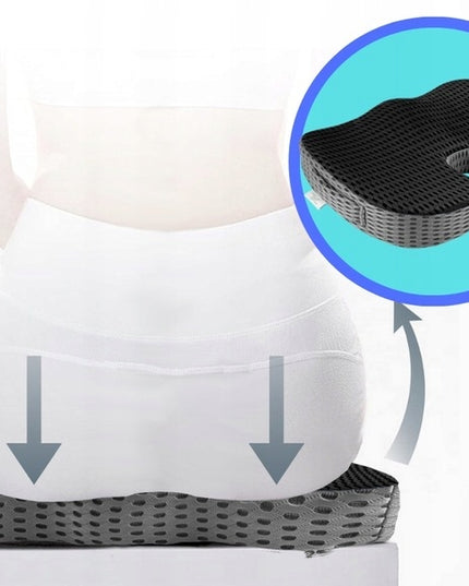 Ortopedinė juosmens pagalvėlė automobiliui, ant kėdės, fotelio