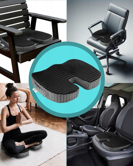 Ortopedinė juosmens pagalvėlė automobiliui, ant kėdės, fotelio