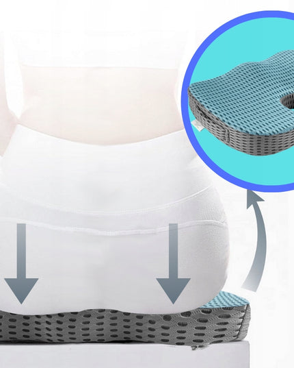 Ortopedinė juosmens pagalvėlė automobiliui, ant kėdės, fotelio