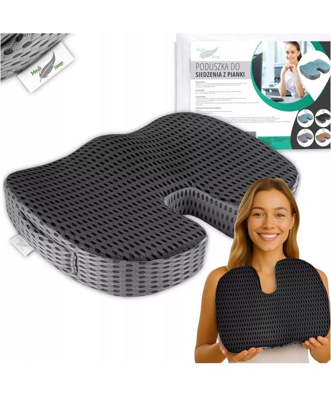 Ortopedinė juosmens pagalvėlė automobiliui, ant kėdės, fotelio