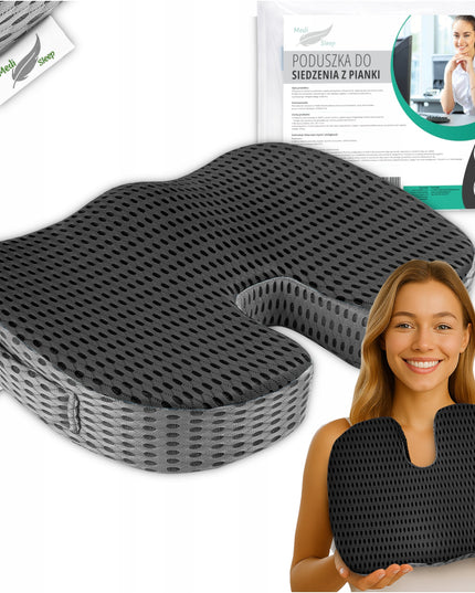 Ortopedinė juosmens pagalvėlė automobiliui, ant kėdės, fotelio