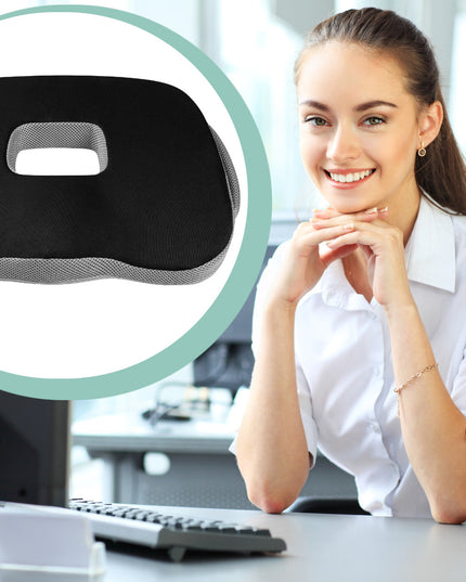 Ortopedinė pagalvėlė automobiliui, kėdei, sėdėjimui su „memory“ putomis