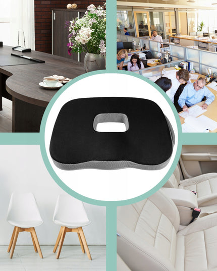 Ortopedinė pagalvėlė automobiliui, kėdei, sėdėjimui su „memory“ putomis