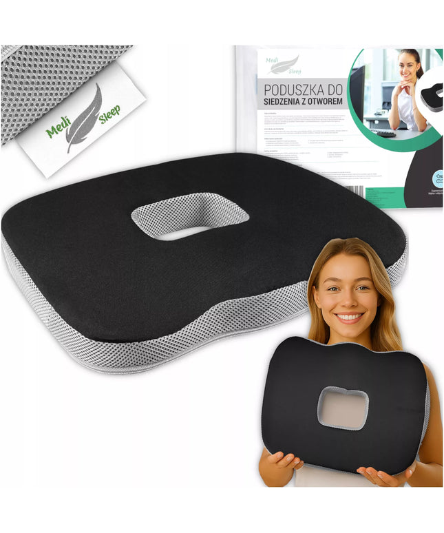 Ortopedinė pagalvėlė automobiliui, kėdei, sėdėjimui su „memory“ putomis
