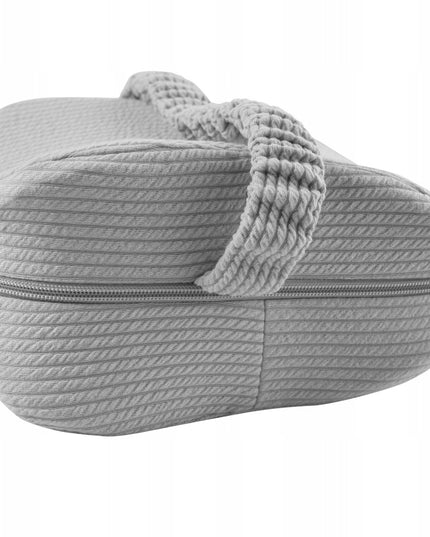 Ortopedinė miego pagalvė memory, pleištas po kojomis tarp kelių, pilka