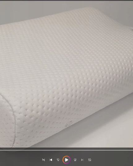 Ortopedinė pagalvė šoniniam miegui, profiliuota, reikliems, su memory putomis