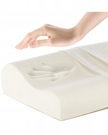 Ortopedinė pagalvė šoniniam miegui, profiliuota, termoplastinė, žema.