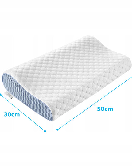 Ortopedinė pagalvė šoniniam miegui, profiliuota, termoplastinė, žema.