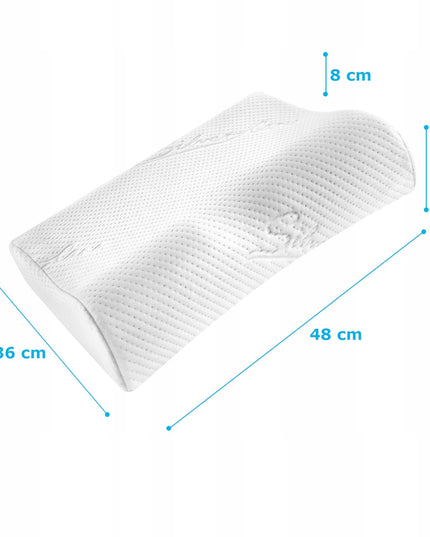 Ortopedinė profiliuota pagalvė miegui su įdubimu,
