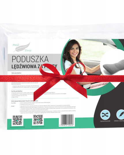 Ortopedinė pagalvėlė miegojimui automobilyje, juosmeniui, skirta sėdynei, su atminties putplastiu