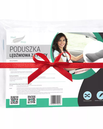 Ortopedinė pagalvėlė miegojimui automobilyje, juosmeniui, skirta sėdynei, su atminties putplastiu