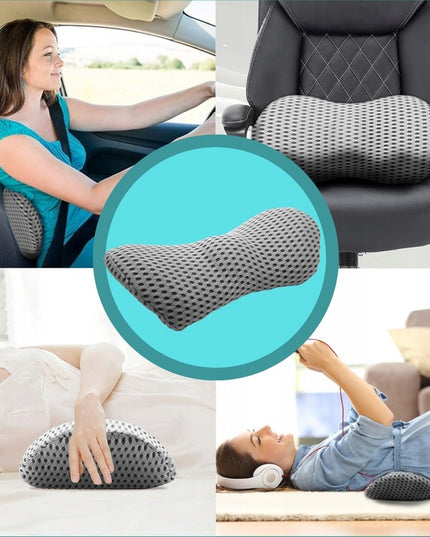 Ortopedinė pagalvėlė miegojimui automobilyje, juosmeniui, skirta sėdynei, su atminties putplastiu