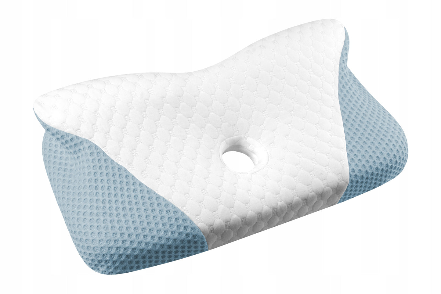 Didelė profiliuota ortopedinė pagalvė miegojimui ant šono, memory