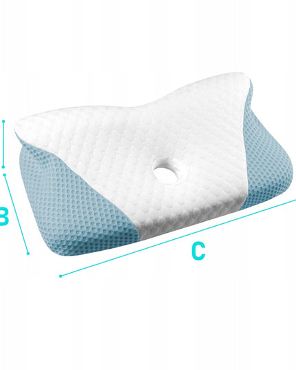 Didelė profiliuota ortopedinė pagalvė miegojimui ant šono, memory