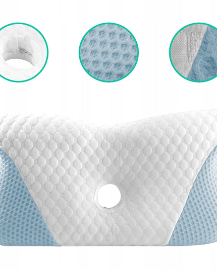 Didelė profiliuota ortopedinė pagalvė miegojimui ant šono, memory