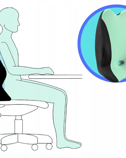 Ortopedinė juosmens atrama automobiliui, biurui, kėdei, foteliui, MEDI